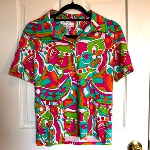 Jude Connolly short sleeve Blouse Size M